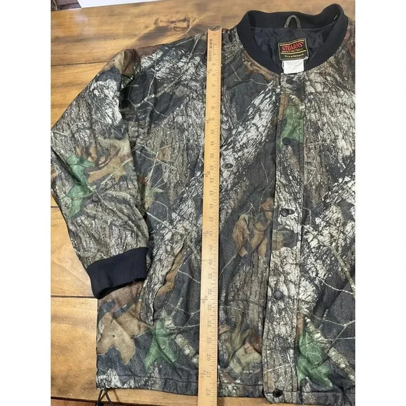 Stearns Mossy Oak Camo Jacket Dry Wear XL Quilted Water Resist Vintage Hunting - Picture 4 of 7